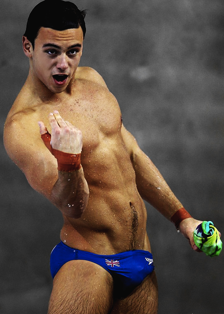 Tom Daley’s Olympic Bulge.