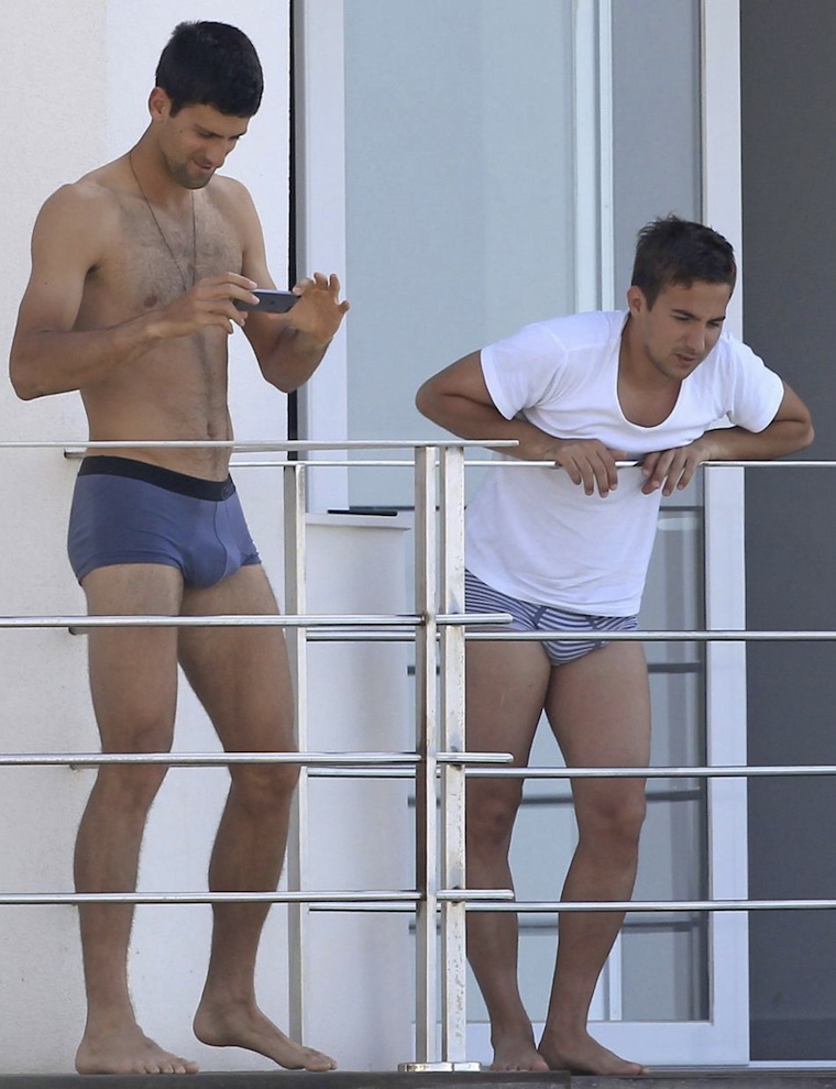 Novak Djokovic: Bulging in Boxer Briefs.